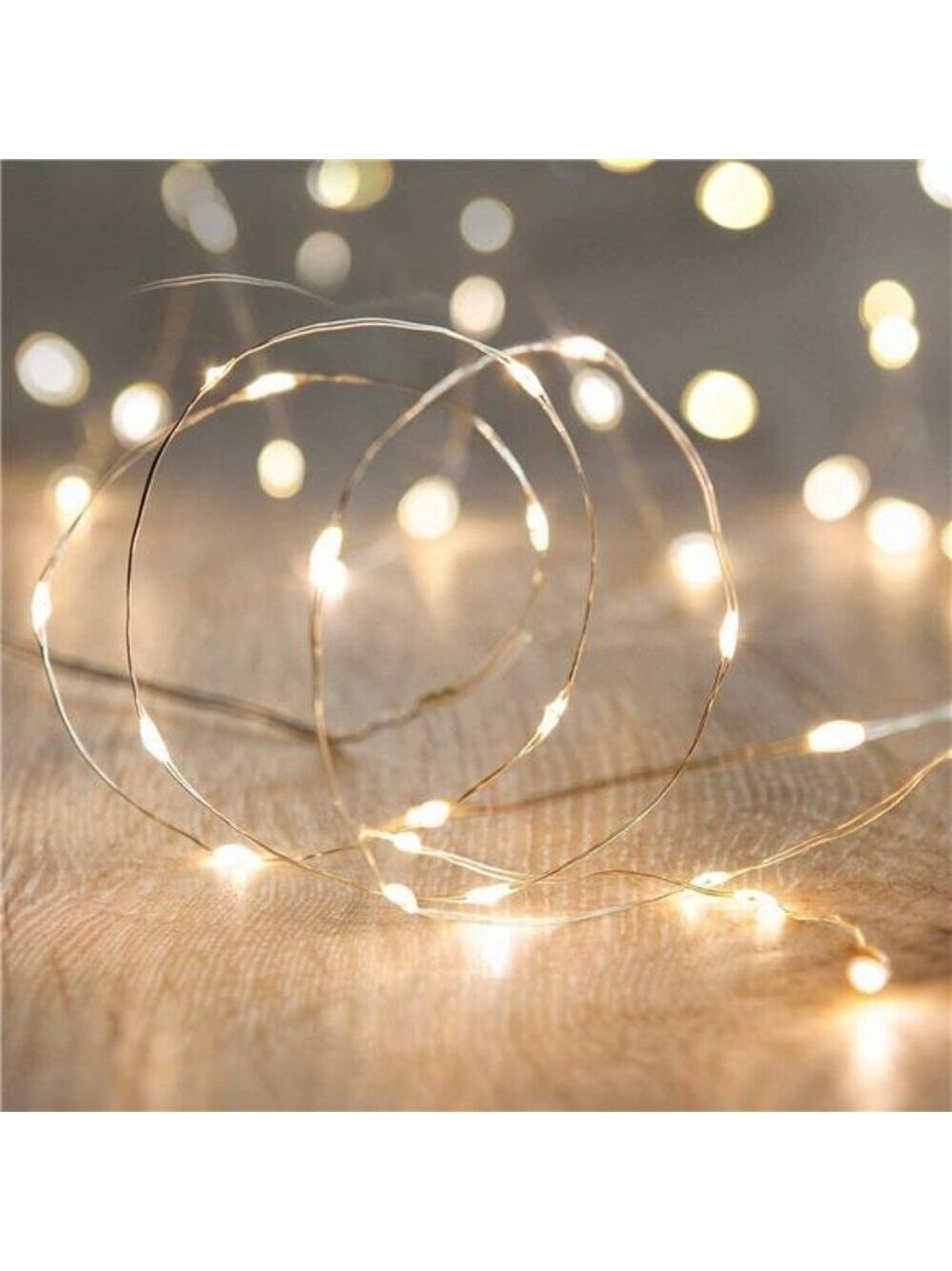 warm white fairy string lights battery operated 10ft firefly led wire lights dec